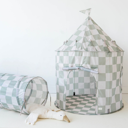 3 Sprouts Namiot Dla Dzieci Checkerboard Green