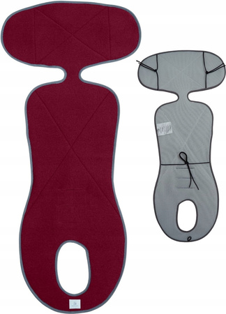 Simple Wool More Merry 2.0 Wkładka Termoaktywna z Wełny Merino do Fotelika 0-36 kg Bordowa