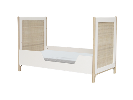 Theo Bebe Oceania Łóżeczko Ratanowe 60x120cm Neige