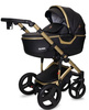 Coto Baby Quara Wózek Głęboko-spacerowy 53 Black Gold