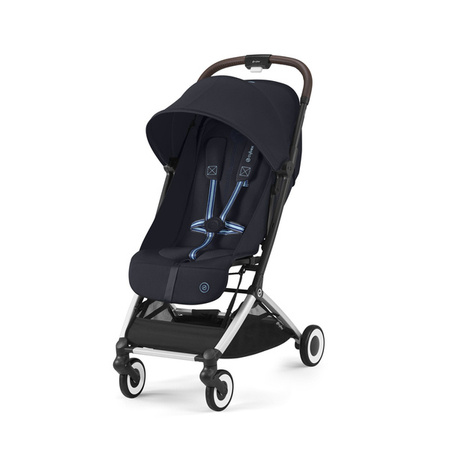 Cybex Orfeo Wózek Spacerowy Rama Srebrna Dark Blue