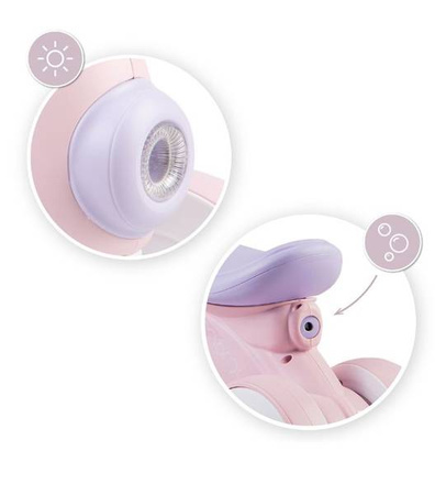 Momi Tobis Jeździk z Bańkami Światłem i Dżwiękiem Róż