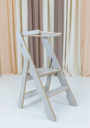 Baby Wood Kitchen Helper Składany Kaszmirowy