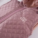 Eevi bezrękawnik poliester różowy pikowany DAISY RÓŻ r.68