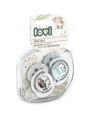 Lovi Smoczek Silikonowy Dynamiczny 0-2 M 2 Szt Wild Soul 22/881 Boy