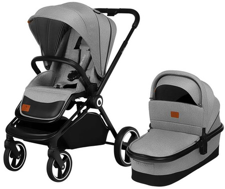 Lionelo Mika Wózek Głęboko-Spacerowy 2w1 Grey Stone