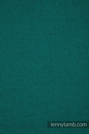 LennyLamb Nosidełko LennyHybrid Half Buckle 100% bawełna Standard Basic Line Szmaragd Splot Jodełkowy