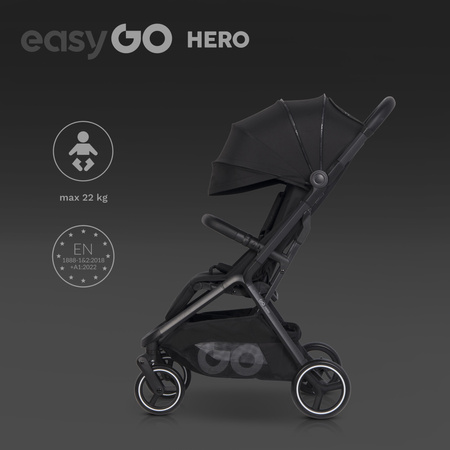 Easy Go Hero Wózek Spacerowy Ebony Black