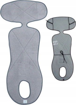 Simple Wool More Merry 2.0 Wkładka Termoaktywna z Wełny Merino do Fotelika 0-36 kg Szara