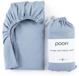 Poofi Prześcieradło Organic&Color 70x140 Dusty Blue PF 641