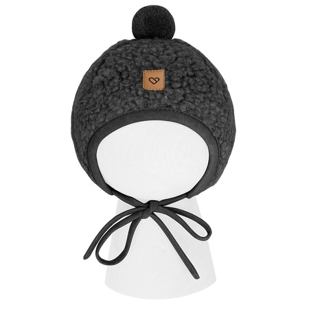 Zaffiro Czapeczka Tulip Nevada Wełniana S (6-12m) Anthracite