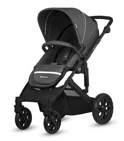 Kinderkraft Prime Lite Wózek Głeboko-spacerowy 3w1 Black Anthracite