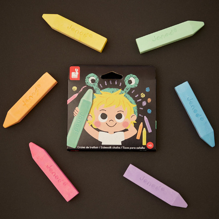 Janod Kreda chodnikowa 6 kolorów 3+