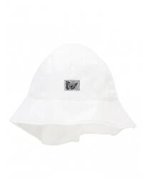 Yo!Club Czapka Letnia Kapelusz Dziewczęcy z Ochroną Szyi Motyl 48 - 50cm Biały