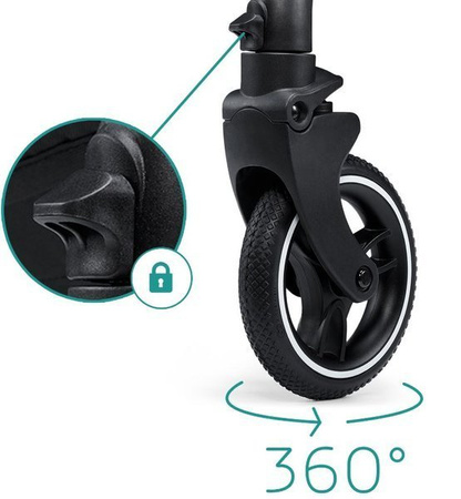 Kinderkraft Evolution Wózek Spacerowy + Cocoon Platinum Grey