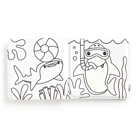 Mudpuppy Magiczna książeczka do kąpieli Kąpiel rekinów