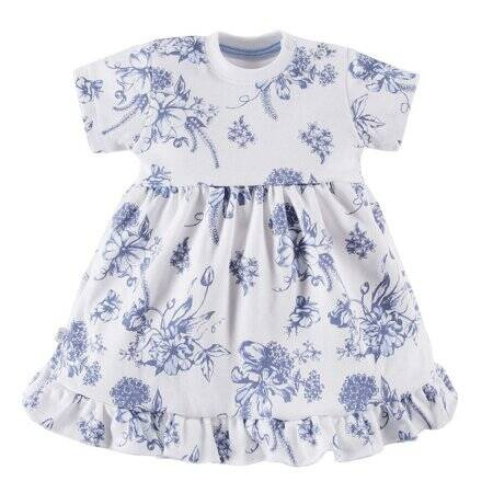 Eevi Botanic Sukienka z Krótkim Rękawem Dla Dziewczynki Rozmiar 74 Biały