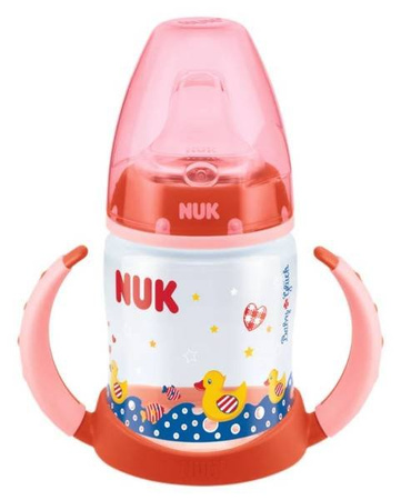 Nuk Fc Pp Butelka Do Nauki Picia 150ml Baby Gluck (Uchwyty Czerwone) Ustnik Silikonowy Niekapek