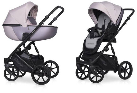 Riko Nesa Wózek Głęboko-Spacerowy 2w1 Pearl Pink