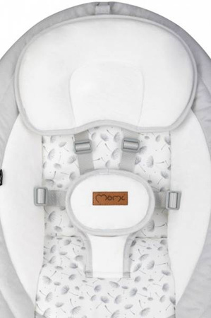 MoMi Kenani Leżaczek Bujaczek Elektryczny z Pilotem Light Grey