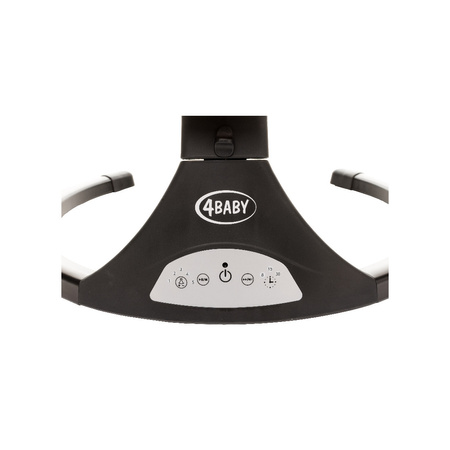 4BABY Rock'n Relax Leżaczek Bujaczek Black