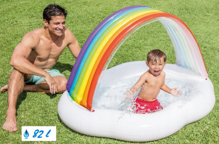 Intex Basen Brodzik Z Daszkiem Tęcza 57141