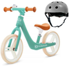 Kinderkraft Fly Plus Rowerek Biegowy Green + Kinderkraft Safety Kask