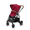 Cybex Leotie Lux spacerówka + stelaż + gondola CBX Crunchy Red