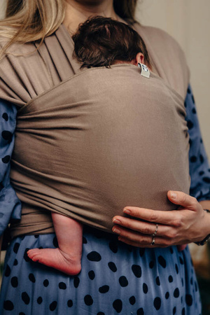 LennyLamb Chusta Do Noszenia Dzieci, Elastyczna, Rozmiar L, 5m Mocha