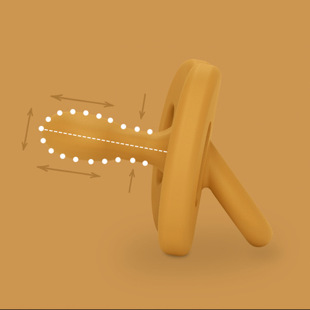 Suavinex SX Pro All Silicone Smoczek Silikonowy Fizjologiczny 0-6m Colour Essence Musztardowy