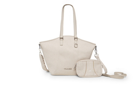 Muuvo Quick Boho Wózek Głęboko-Spacerowy Beige + Cybex Aton B2 i-Size Fotelik Samochodowy 0-13kg + Baza One Volcano Black