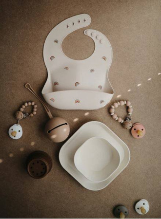 Mushie - Etui Na Smoczek Do Wózka Kula Ball BLUSH