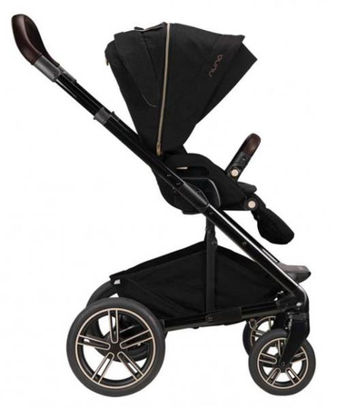 Nuna Mixx Next Wózek Głęboko-Spacerowy Riveted Magnetic z Gondolą Do Przewożenia Dzieci W Samochodzie + Baza Next