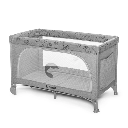 Kidnort Ihålig Łóżeczko Turystyczne Jasny Szary