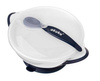 Akuku Miseczka Na Przyssawce White/Navy Blue A0503
