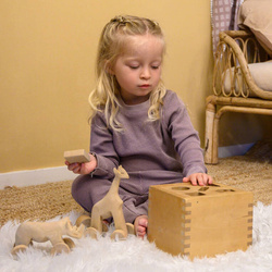 Lodger dwuczęściowa piżamka bawełniana wrzosowa Ciumbelle Rose r. 80