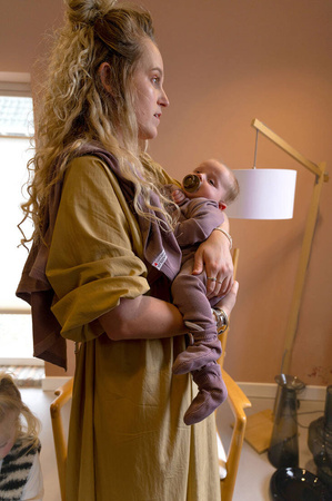 Lodger dwuczęściowa piżamka bawełniana wrzosowa Ciumbelle Rose r. 92