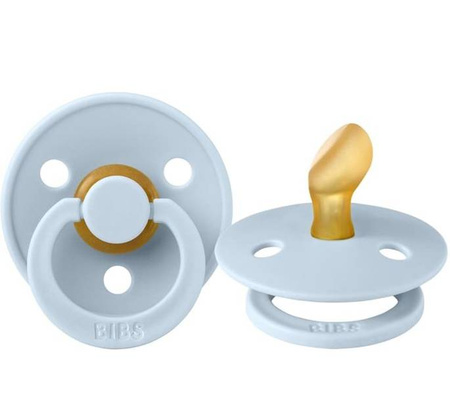 Bibs Colour Anatomical Smoczek Anatomiczny Kauczuk Hevea r.M 6m+ Baby Blue