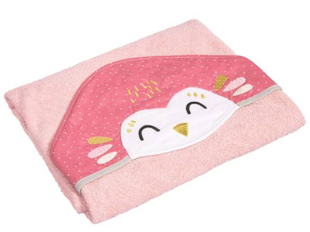 Canpol Babies Okrycie Kąpielowe Dla Niemowląt 100x100cm 26/801 Pink