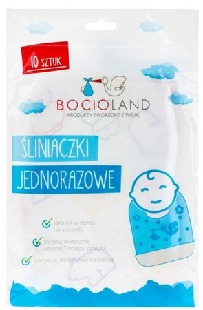 Bocioland Śliniak Jednorazowy 10szt BOC0157