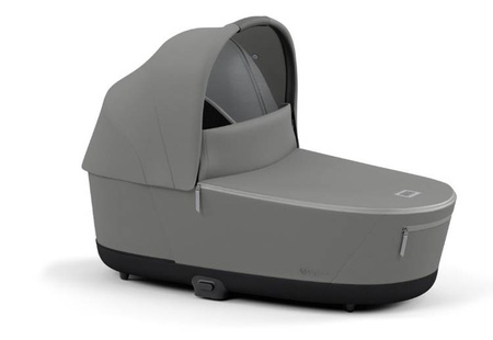 Cybex Priam 4.0 Wózek Głęboko-Spacerowy Mirage Grey + Cybex Platinum Lite Cot Priam Gondola Manhattan Grey