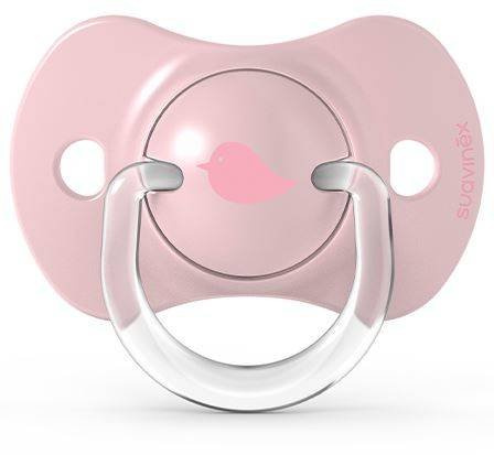 Suavinex SX Pro Smoczek Fizjologiczny Silikonowy 0-6m 2szt Różowy