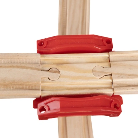 Kruzzel Drewniana Kolejka Pociąg na Baterie Tor Tory Ogromna dla Dzieci XXL 4,8m