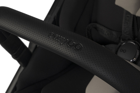 Easy Go Duoflex Wózek Głęboko-Spacerowy Bliźniaczy Rok po Roku Savana Beige 2 Siedziska 1 Gondola