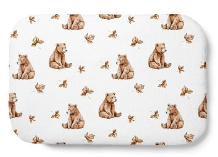 Waldin Poduszka Bambus 60x40 Niedźwiadki Biała