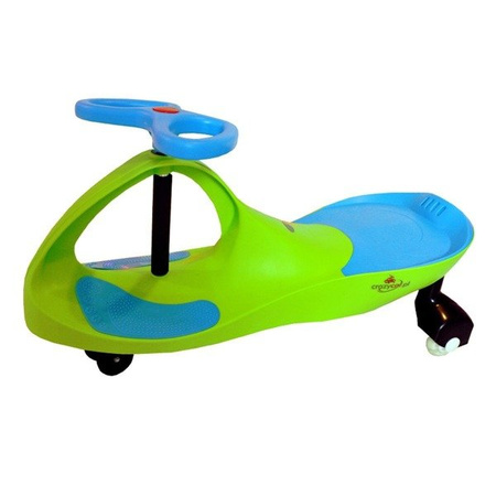 Crazy Car Jeździk Grawitacyjny LED + Klakson Zielono-Niebieski