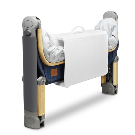 Lionelo Łóżeczko 3 w 1 Timon + Materac Navy Blue