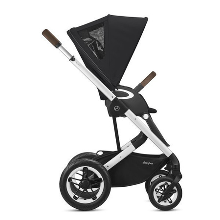 Cybex Talos S Lux Wózek Spacerowy Srebrna Rama Deep Black