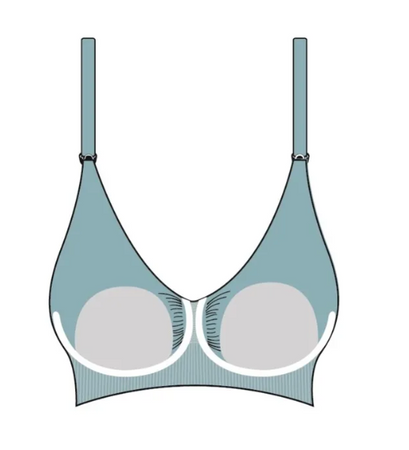 Carriwell 3402 Bezszwowy Biustonosz Do Karmienia Z Wkładką Formującą Gelwire Biały L Box