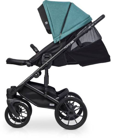Riko Nuno Pro Wózek Głęboko-Spacerowy 2w1 z Miękką Gondolą Lagoon